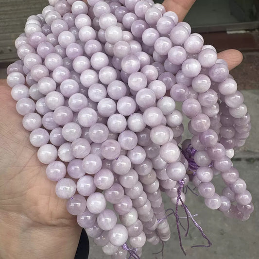 Natural kunzite purple loose beads wholesale