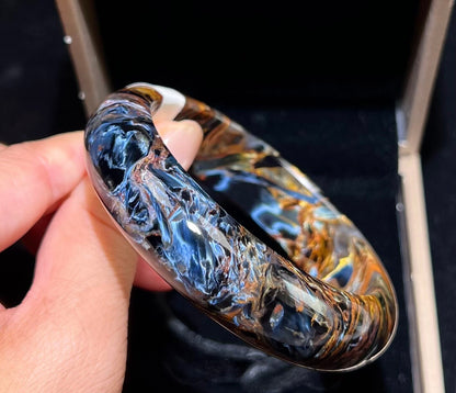 Natural pietersite bangle