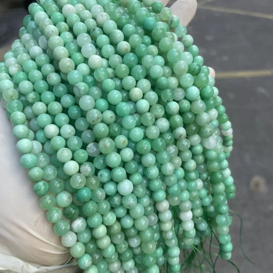 Natural Chrysoprase round loose strands beads