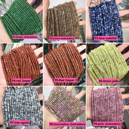 Natural heishi stone 2*4mm spacers,disc beads,spacers, loose beads for bracelets,necklaces,and jewelry accessories