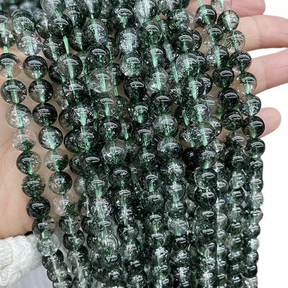 Optimize Green phantom quartz Crystal loose beads