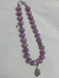 Natural Kunzite beaded necklace,17mm