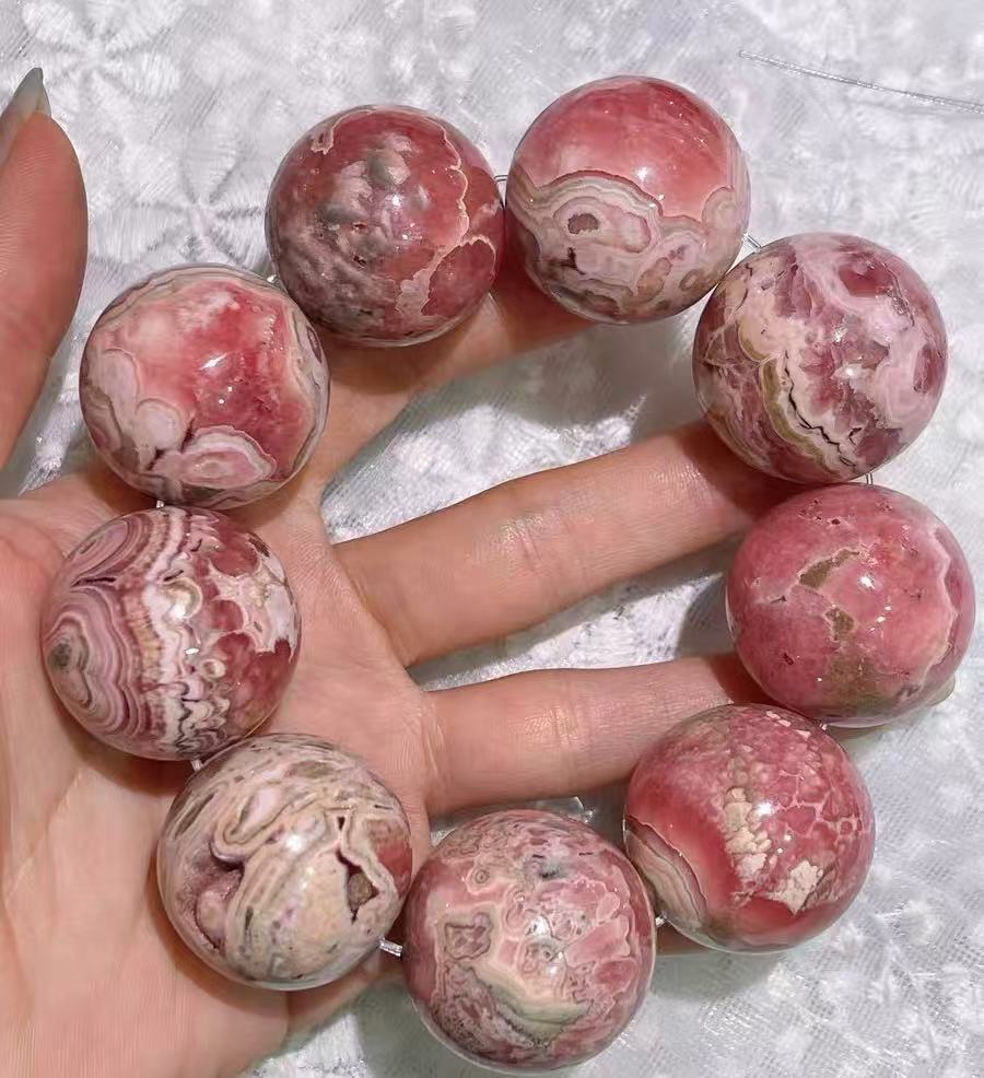 Natural rhodochrosite bracelet 28mm