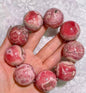 Natural rhodochrosite bracelet 28mm