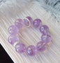 22MM Lavender Purple Amethyst Quartz Crystal bracelet