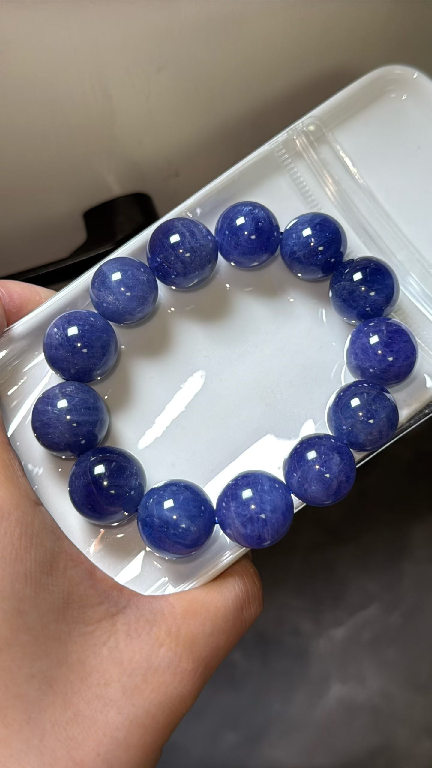 Tanzanite bracelet 16-17mm