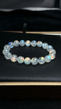 Natural Rainbow Flashlight moonstone beads bracelet 10.8mm