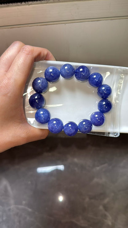 Tanzanite bracelet 16-17mm