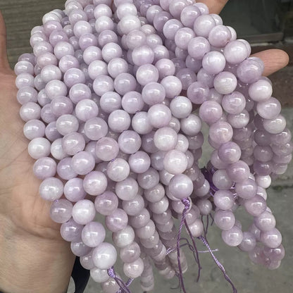Natural kunzite purple loose beads wholesale