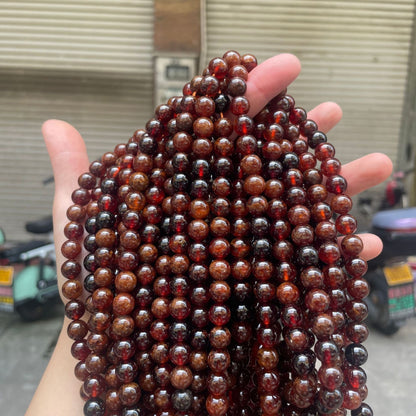 Natural hessonite orange Garnet smooth round loose beads,loose beads wholesale