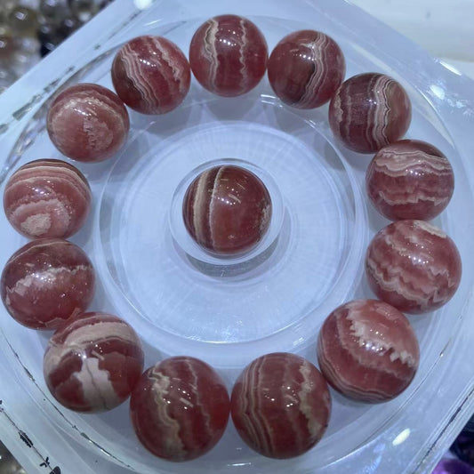 Natural rhodochrosite bracelet 16mm