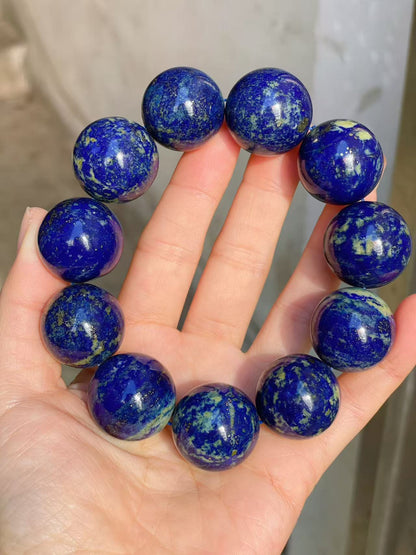 22mm Natural Lapis Lazuli beads bracelet