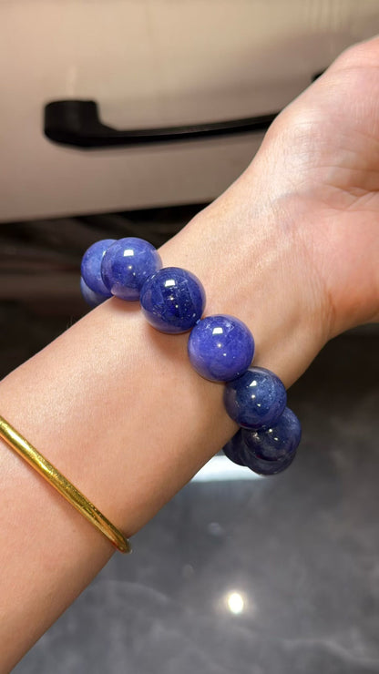 Tanzanite bracelet 16-17mm