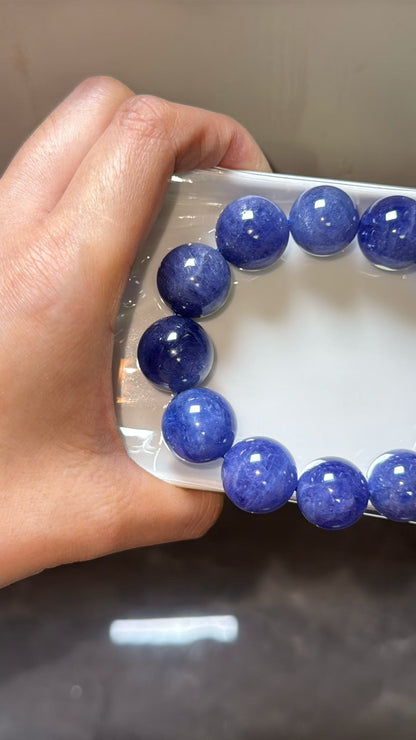 Tanzanite bracelet 16-17mm