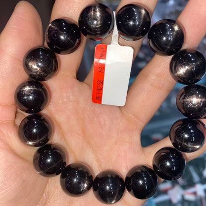 Natural Hypersthene Beaded Bracelet