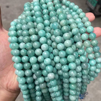 Genuine Natural Amazonite round loose beads