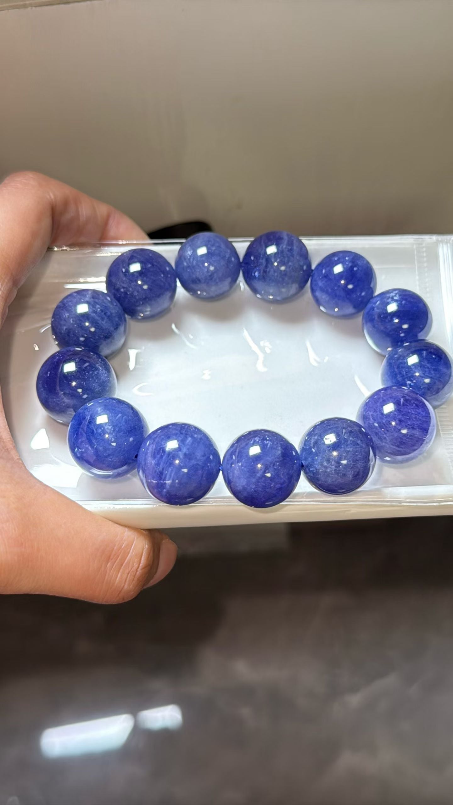 Tanzanite bracelet 16-17mm