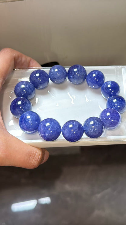Tanzanite bracelet 16-17mm
