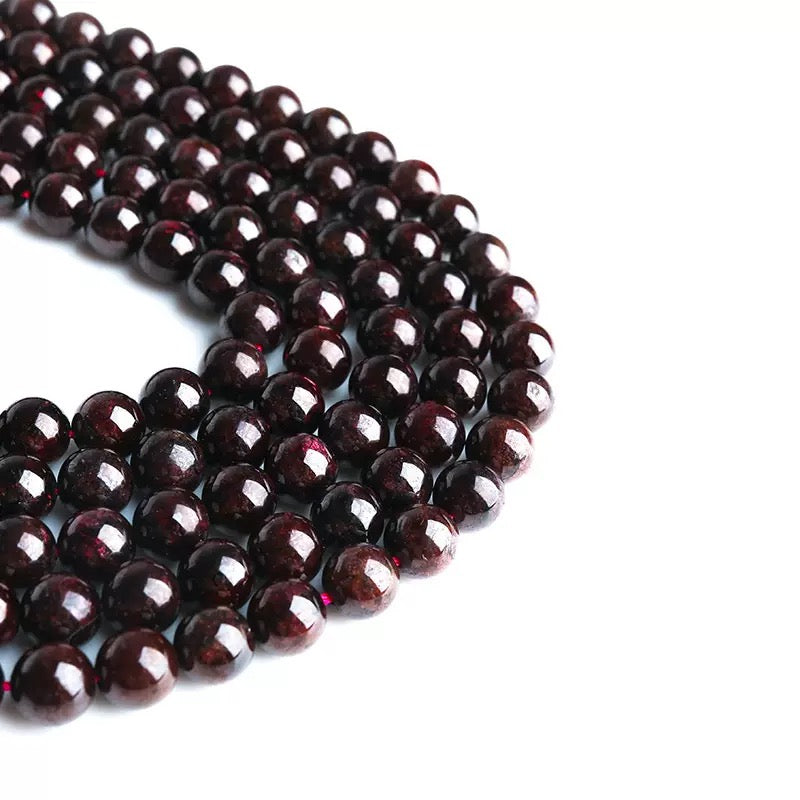 Natural Wine red Garnet smooth round loose beads,loose beads wholesale