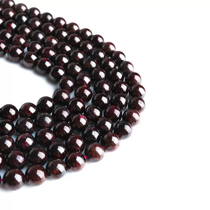 Natural Wine red Garnet smooth round loose beads,loose beads wholesale