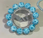 18mm Natural Larimar blue beads bracelet