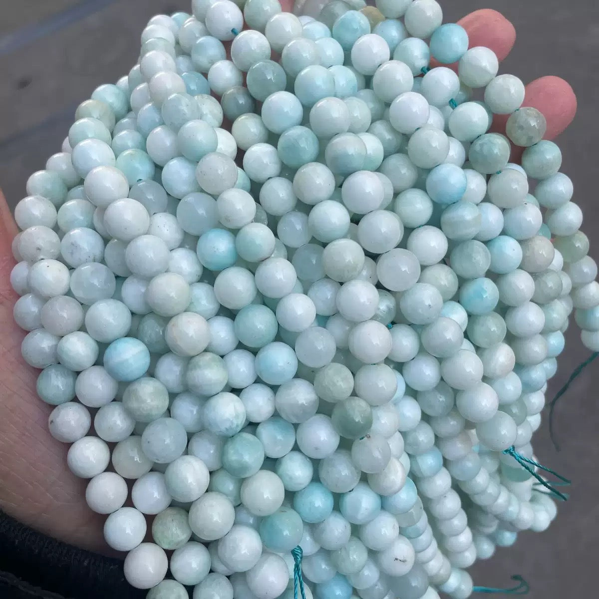 Natural hemimorphite smooth round loose beads wholesale
