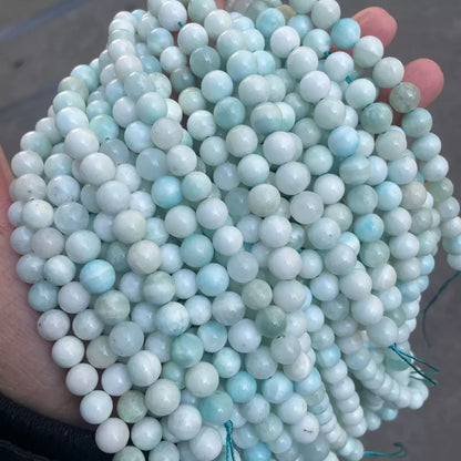 Natural hemimorphite smooth round loose beads wholesale