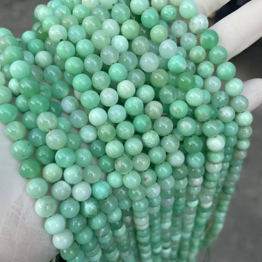 Natural Chrysoprase round loose strands beads