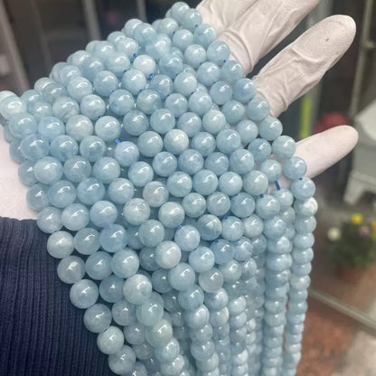 Natural Aquamarine round loose beads