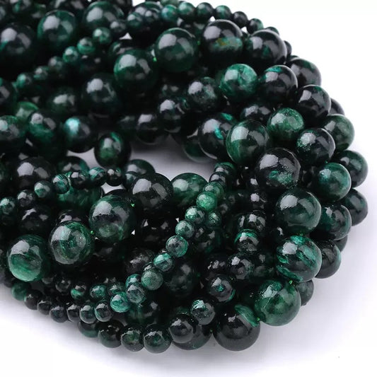 Natural Emerald Green round loose beads