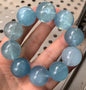 20mm Natural Starlight Blue Aquamarine beaded bracelet