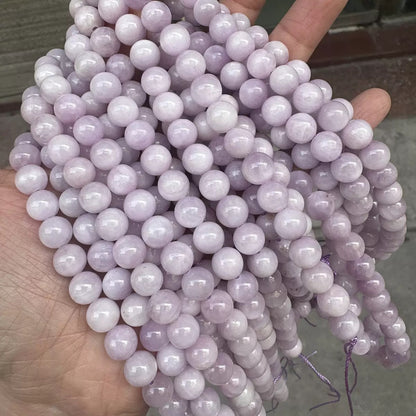Natural kunzite purple loose beads wholesale