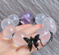 Natural Rock Quartz Crystal and Amethyst Quartz Crystal beaded bracelet,19mm