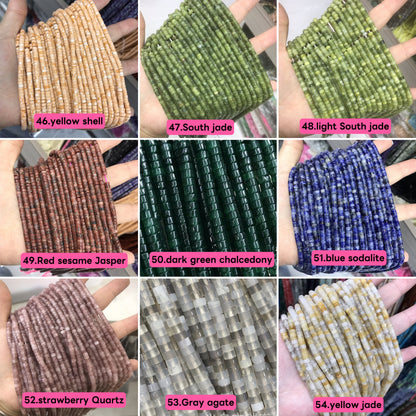 Natural heishi stone 2*4mm spacers,disc beads,spacers, loose beads for bracelets,necklaces,and jewelry accessories