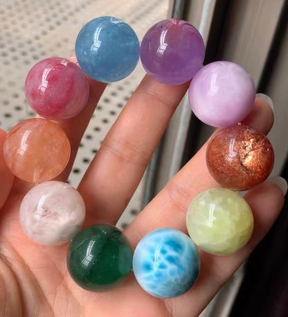 21MM Natural Mixed Gemstone Crystal bracelet