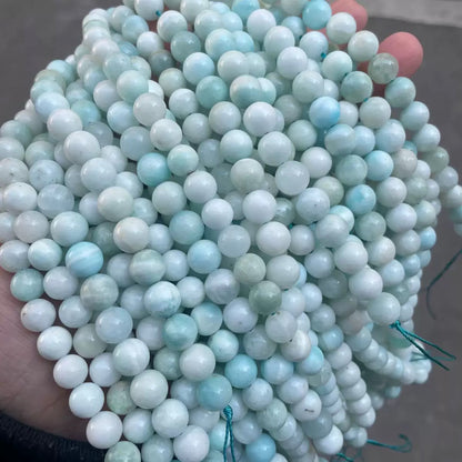 Natural hemimorphite smooth round loose beads wholesale