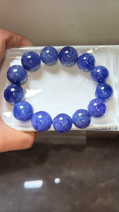 Tanzanite bracelet 16-17mm