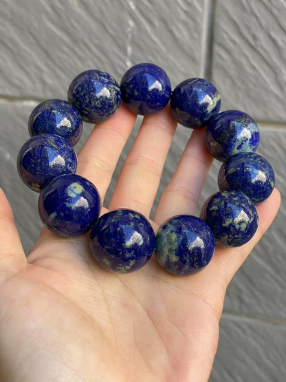 22mm Natural Lapis Lazuli beads bracelet