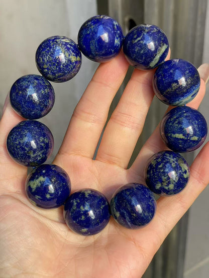 22mm Natural Lapis Lazuli beads bracelet