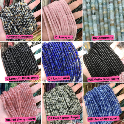 Natural heishi stone 2*4mm spacers,disc beads,spacers, loose beads for bracelets,necklaces,and jewelry accessories