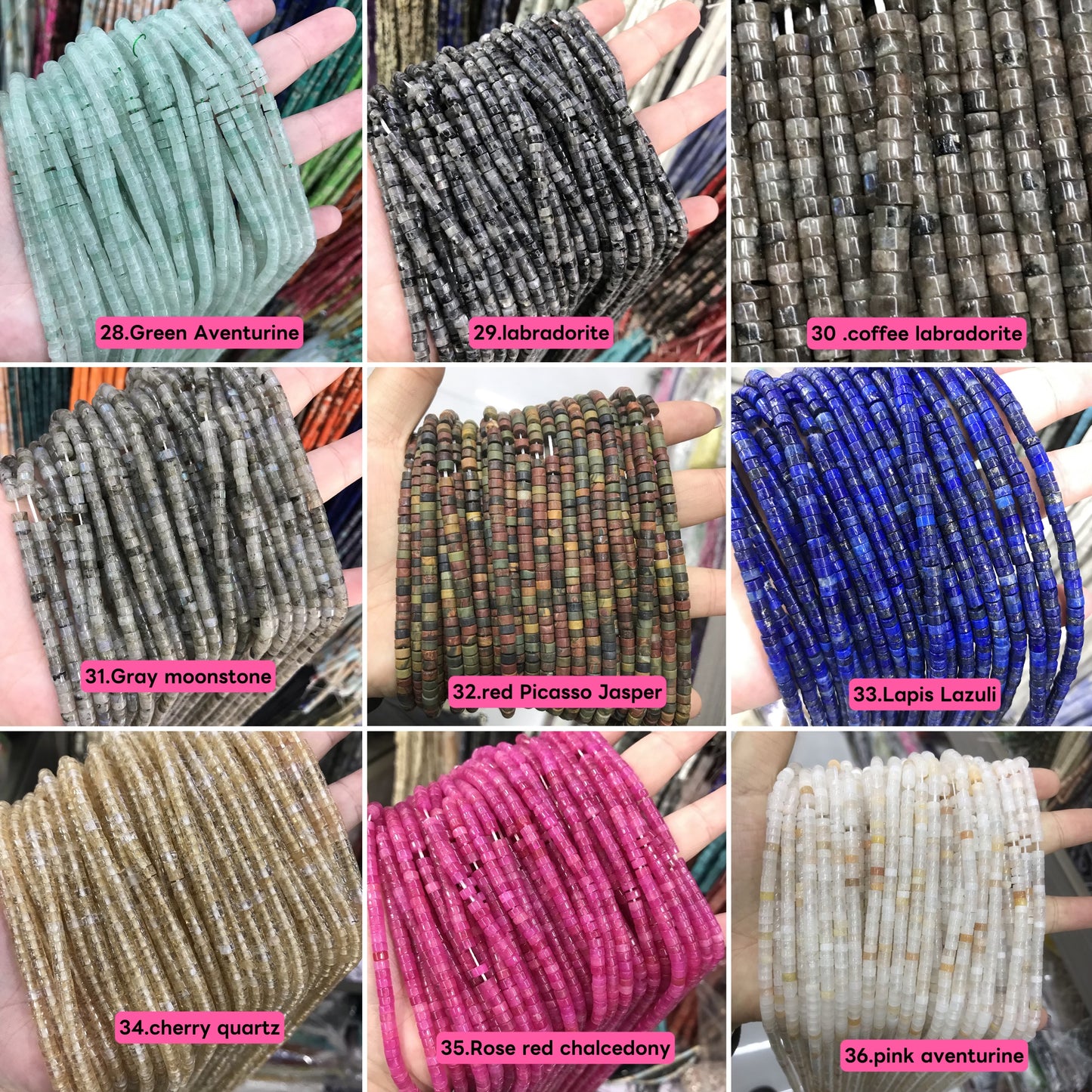 Natural heishi stone 2*4mm spacers,disc beads,spacers, loose beads for bracelets,necklaces,and jewelry accessories