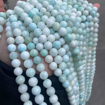 Natural hemimorphite smooth round loose beads wholesale