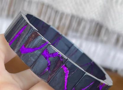 Natural real purple Sugilite nugget bracelet